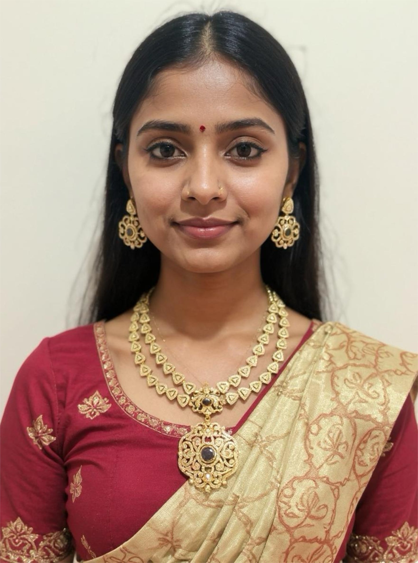 Premium Victoria two layer kundan set
